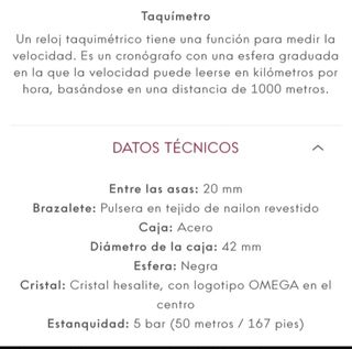 Reloj Omega Speedmaster Moonwatch.