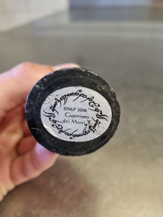 due statuette signore degli anelli in piombo