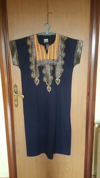 Tunica vintage estiva in cotone con ricami