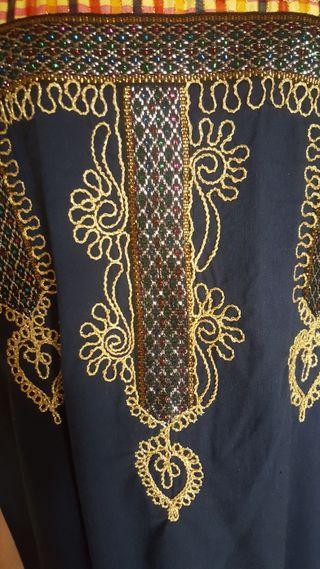 Tunica vintage estiva in cotone con ricami