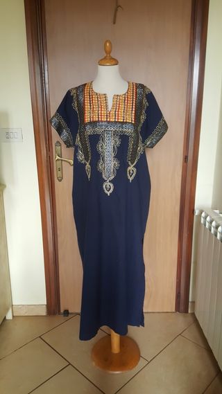Tunica vintage estiva in cotone con ricami
