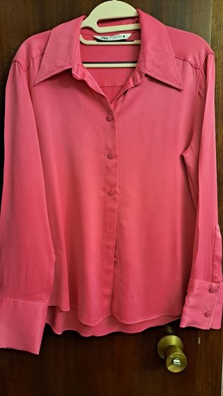 Camisa manga larga fucsia 