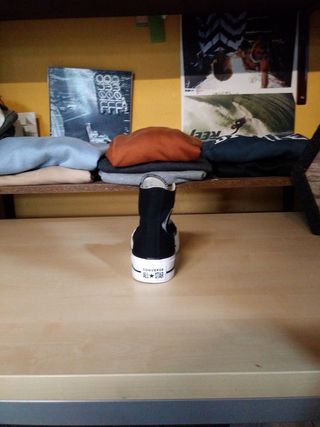 converse plataforma negra