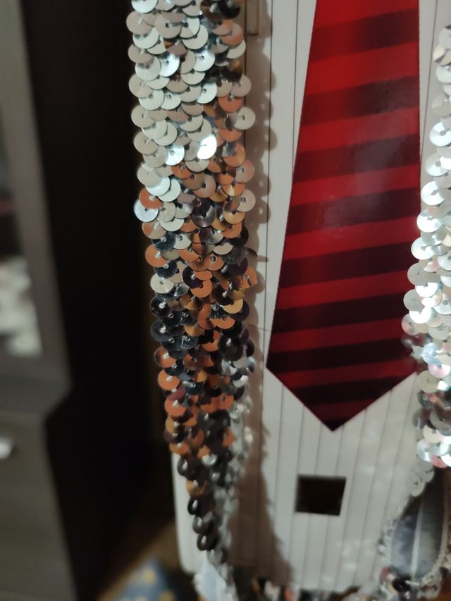 Tirantes de baile y fiesta talla 7-8 lentejuelas