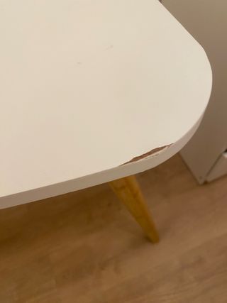 Escritorio blanco/madera