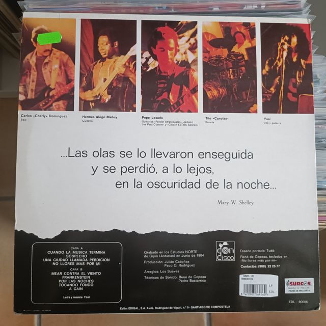 Vinilo Los Suaves  - Frankenstein