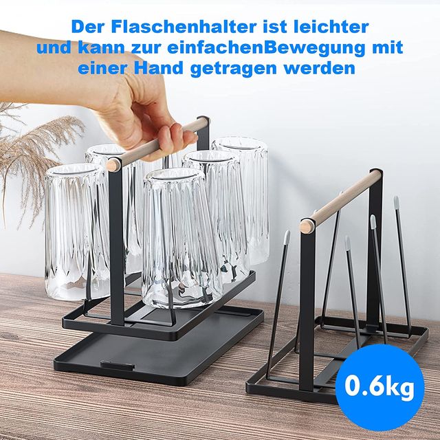 Escurridor de 6 botellas Vasos biberones