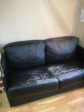 sofá cama dos plazas con colchón