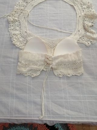 top boho romántico HECHO A MANO