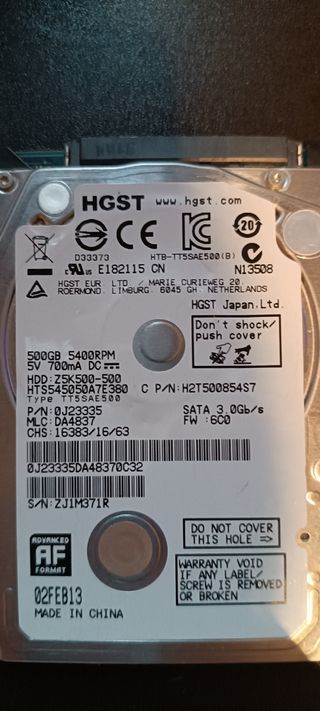 Disco duro 2.5 (disco duros de portátil) 