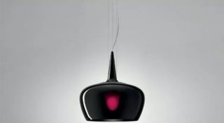 LAMPADARIO sospensione LEUCOS WITCH-S VETRO NERO T