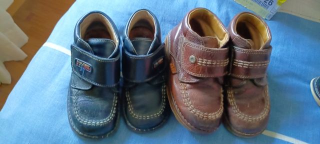 2 pares de zapatos pabloski talla 25