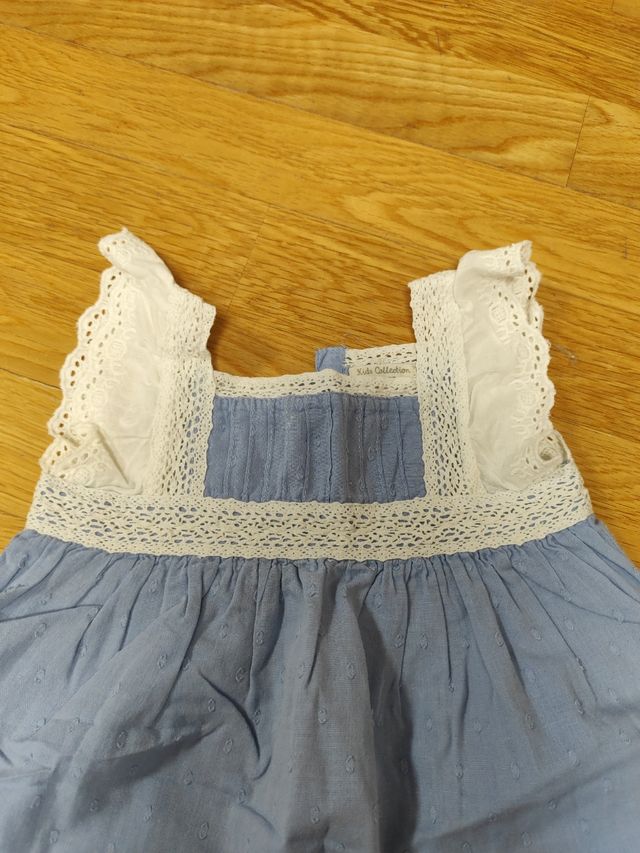 Vestido azul plumeti