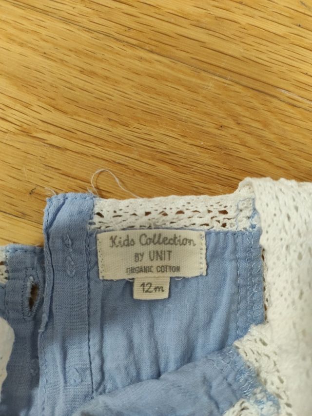 Vestido azul plumeti