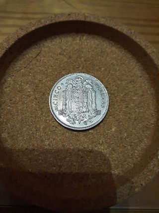MONEDA 5 PESETAS FRANCO 1949