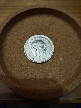 MONEDA 5 PESETAS FRANCO 1949