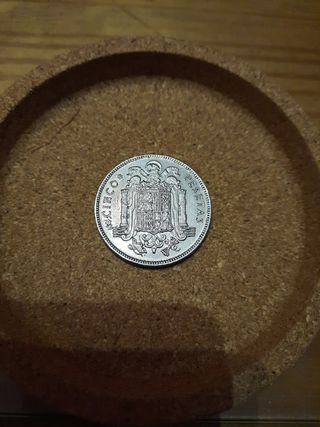 MONEDA 5 PESETAS FRANCO 1949