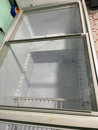 congelador con cristalera