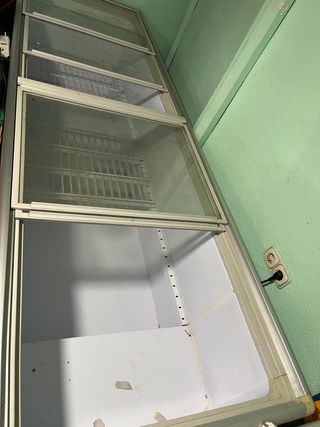 congelador con cristalera