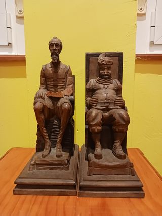 Pareja de sujetalibros, Don Quijote y Sancho Panza