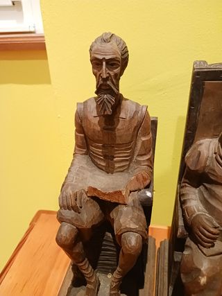 Pareja de sujetalibros, Don Quijote y Sancho Panza