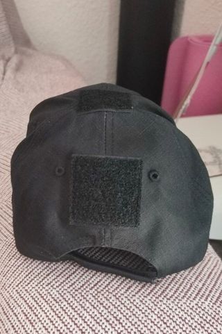 Gorra táctica militar negro ripstop