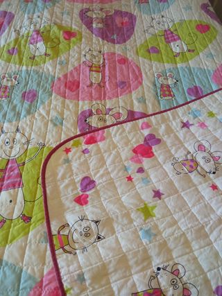 Colcha, edredón, bouti infantil cama 90 cm
