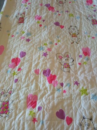 Colcha, edredón, bouti infantil cama 90 cm