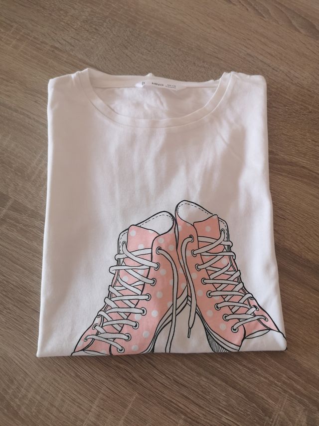 camiseta de manga corta Mango talla 13