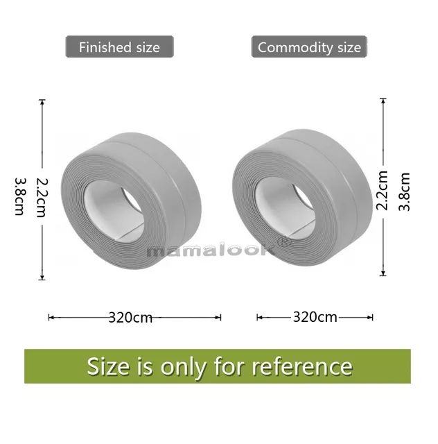 Nastri di tenuta PVC adesivo bianco sanitari etc