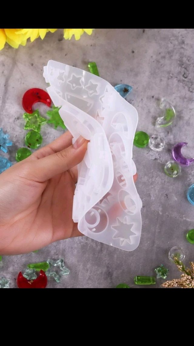 Molde silicona para hacer pendientes