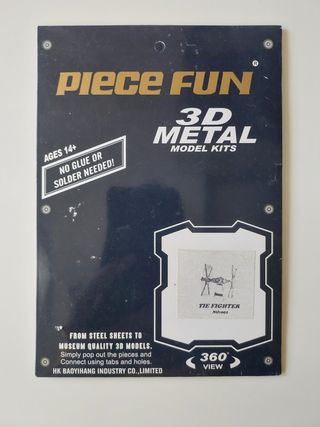 Kit modellini Star Wars Tie Fighter 3D in metallo