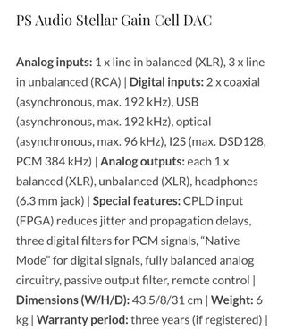 OFERTON ♠️ HI-END PS AUDIO Stellar Equipo 600w DAC