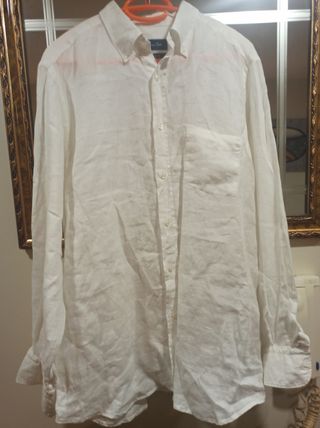 camisa lino massimo dutti