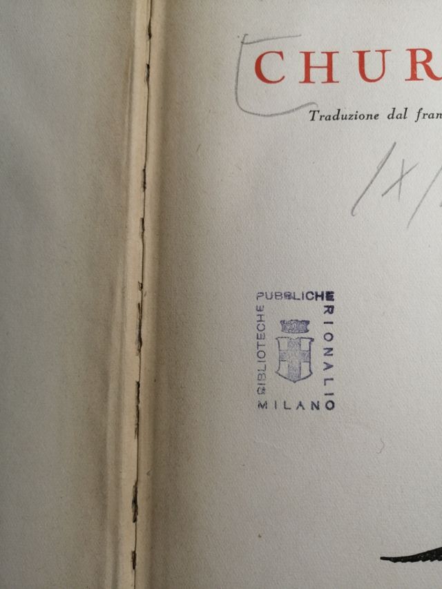 Churchill Biografia 1958 Vintage