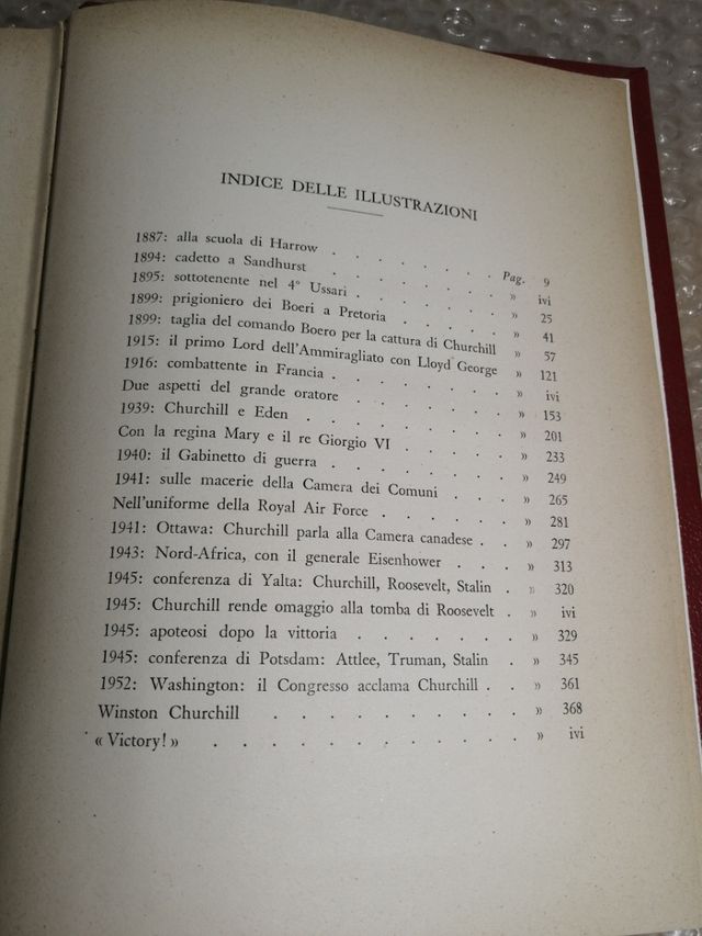 Churchill Biografia 1958 Vintage