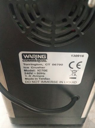 picadora de hielo waring comercial