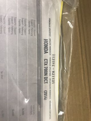 Soporte fijación maleta tras Honda CTX 700 N 14-16