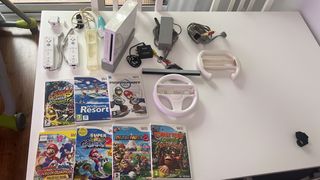 Wii con juegos y accesorios 