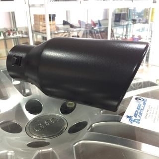 🔵Black Redonda 100mm Inclinada Cola Escape Acero