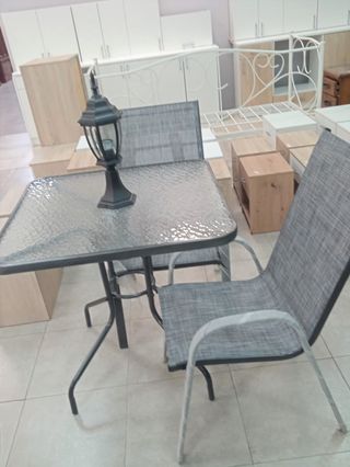 CONJUNTO DE TERRAZA  MESAY 4 SILLAS