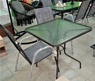 CONJUNTO DE TERRAZA  MESAY 4 SILLAS