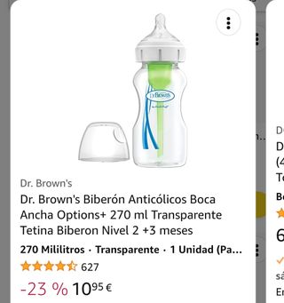 biberon anticolicos Dr. Brown's + tetinas