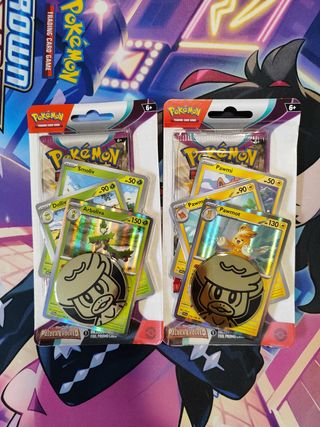 Blíster sobre + moneda + 3 promos en inglés 