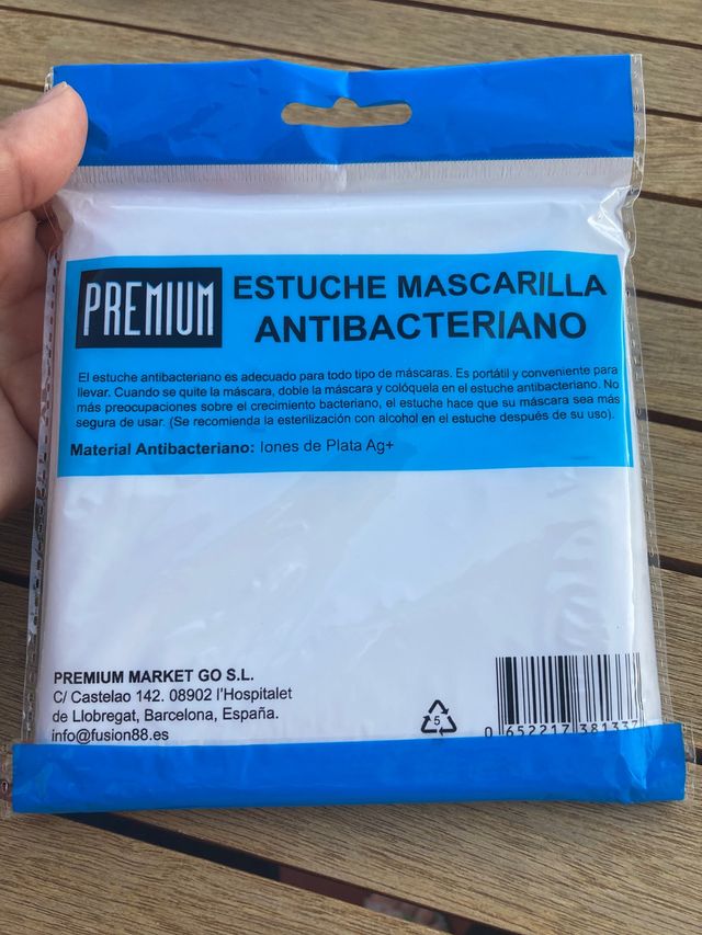2 Estuches mascarilla ANTIBACTERIANOS