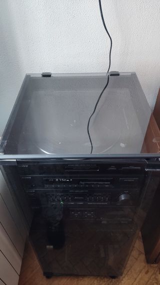 minicadena Sony de 1980 con mueble