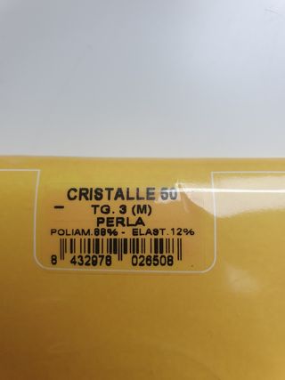 2 Pantys gris perla 50 den  talla 3 (M)