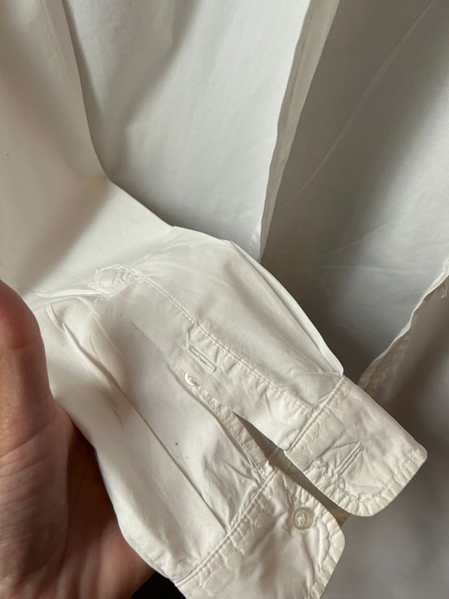 Camisa blanca 100% algodón Massimo Dutti