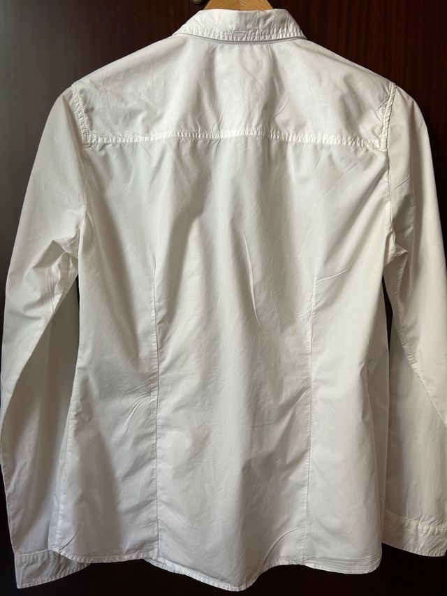 Camisa blanca 100% algodón Massimo Dutti