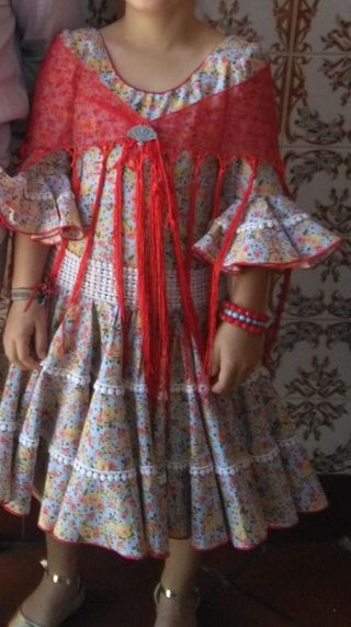 traje de flamenca niña